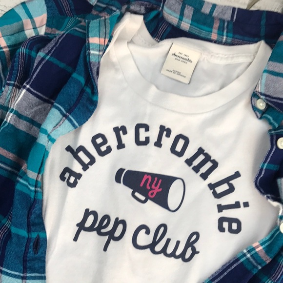 Abercrombie kids tee old navy button down size M - Picture 2 of 3